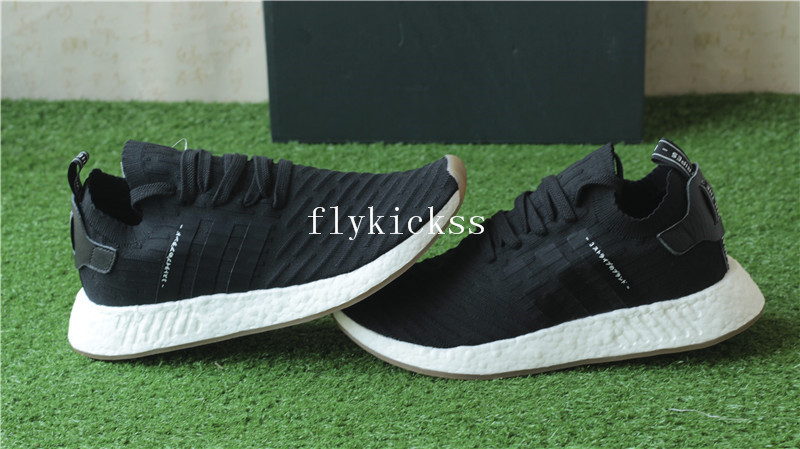 Real Boost Adidas NMD R2 Primeknit Black